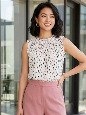 Beautiful Shirred Yoke Blouse